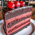 Chocolate Cake with Cherry-Strawberry Filling