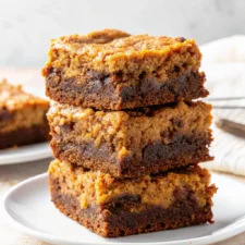 Chocolate Pumpkin Cheesecake Bars Recipe - Easy Fall Dessert