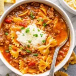 One-Pot Lasagna Soup