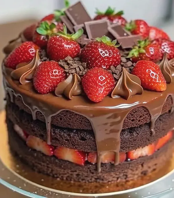 Strawberry Chocolate Cake