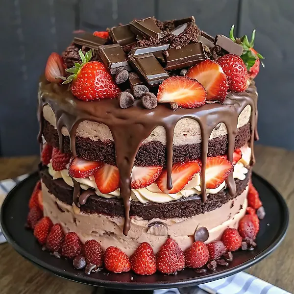 Chocolate Strawberry Cake