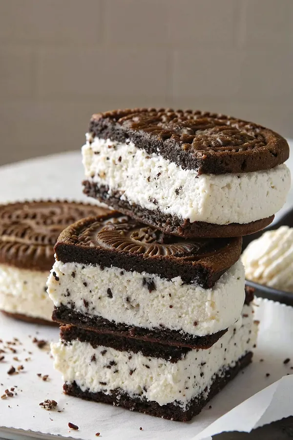 2-INGREDIENT ICE CREAM SANDWICHES