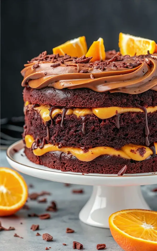 Chocolate Orange Cake with Glaze