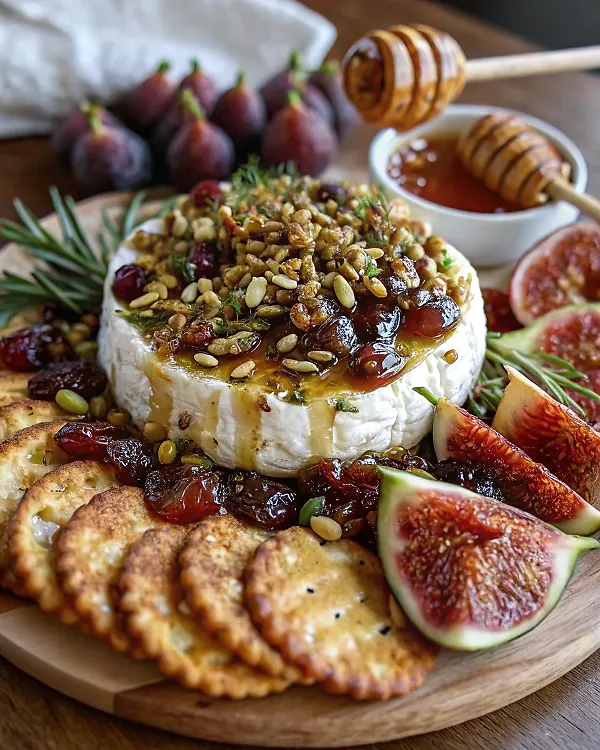 Goat Cheese Appetizer with Honey, Fig & Pistachios