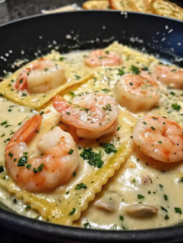 CREAMY SHRIMP PASTA