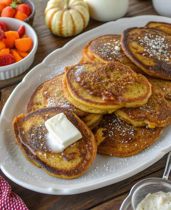 Pumpkin Pancakes (Thick & Flavorful!)