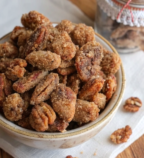 Cinnamon Sugared Pecans