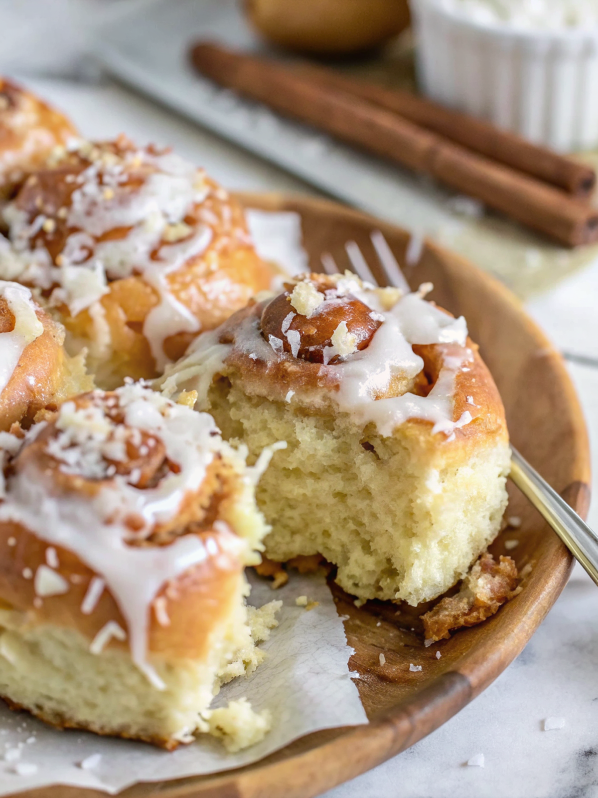 Coconut Cinnamon Rolls