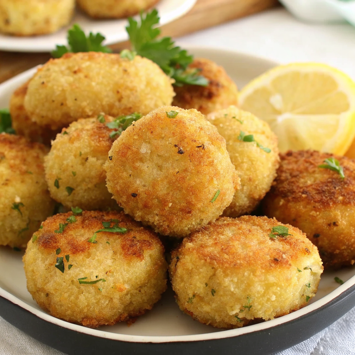 Crispy Baked Potato and Cod Croquettes