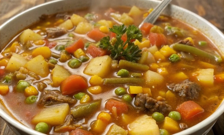 Hearty Beef and Vegetable Soup