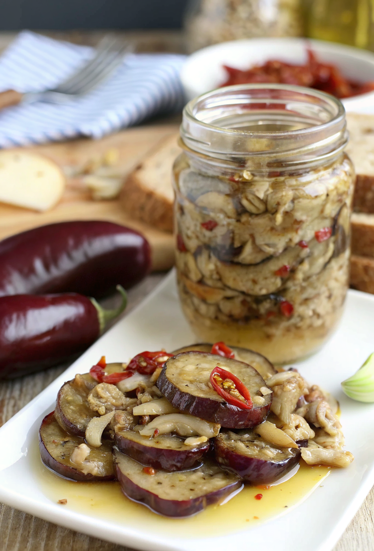 Italian Pickled Eggplant