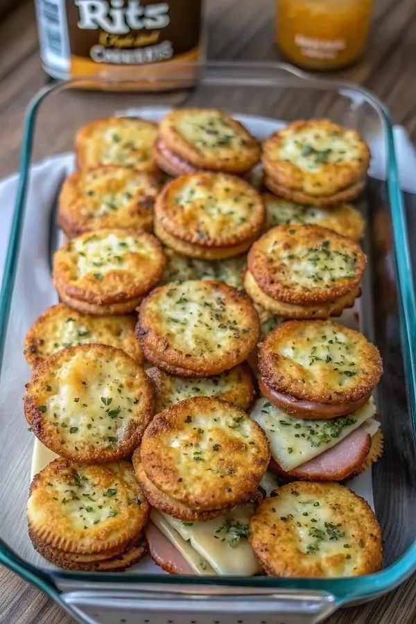 Ritz Cracker Party Sandwiches