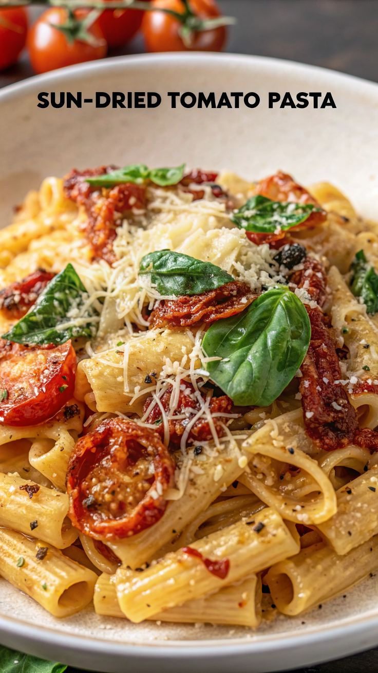 Creamy Sun Dried Tomato Pasta