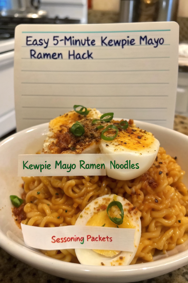 Easy 5-minute Kewpie Mayo Ramen Hack