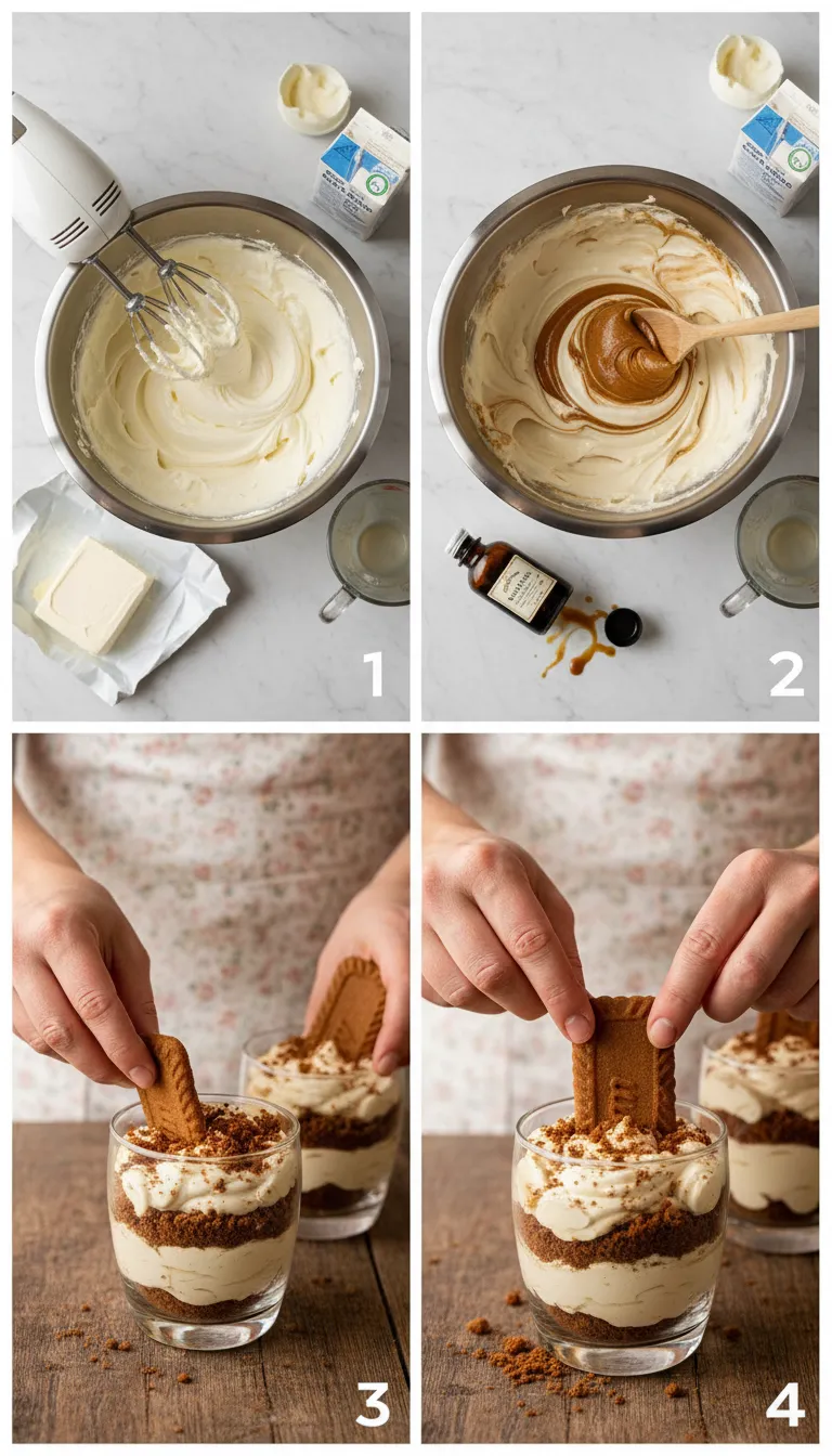 Speculoos Toetje in een Glaasje Step by Step Instructions