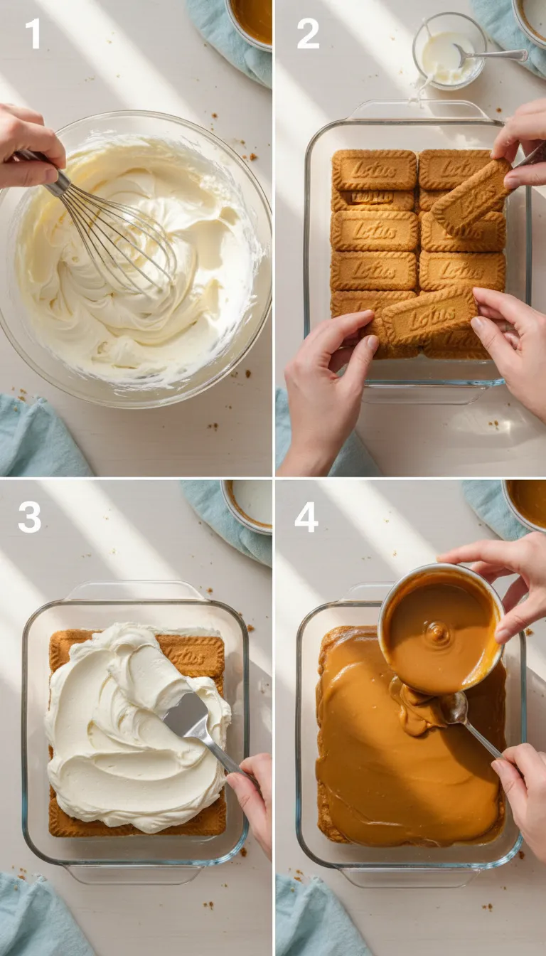 Lotus Biscoff Layered Cake Recipe Step by Step
