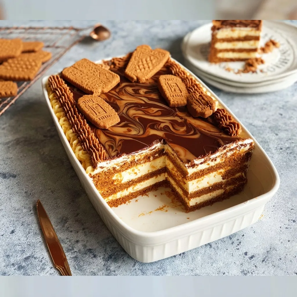 Lotus Biscoff Layered Cake Recipe