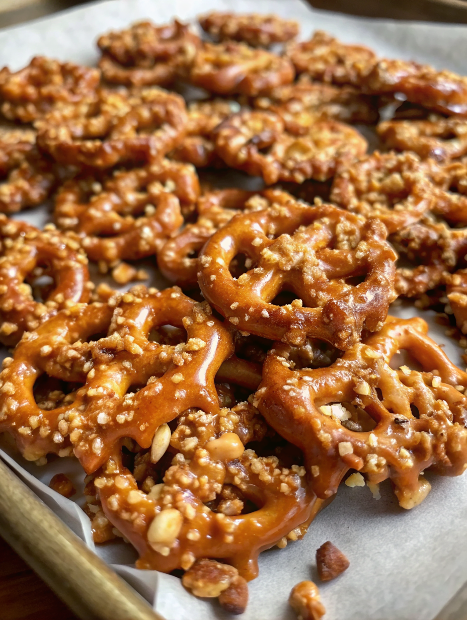 Butter Toffee Pretzels