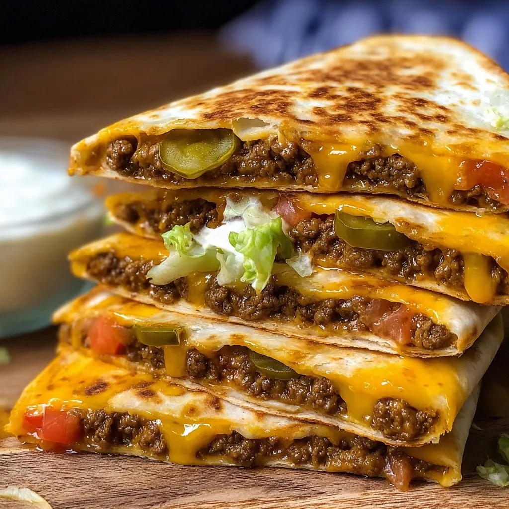 Cheeseburger Quesadillas