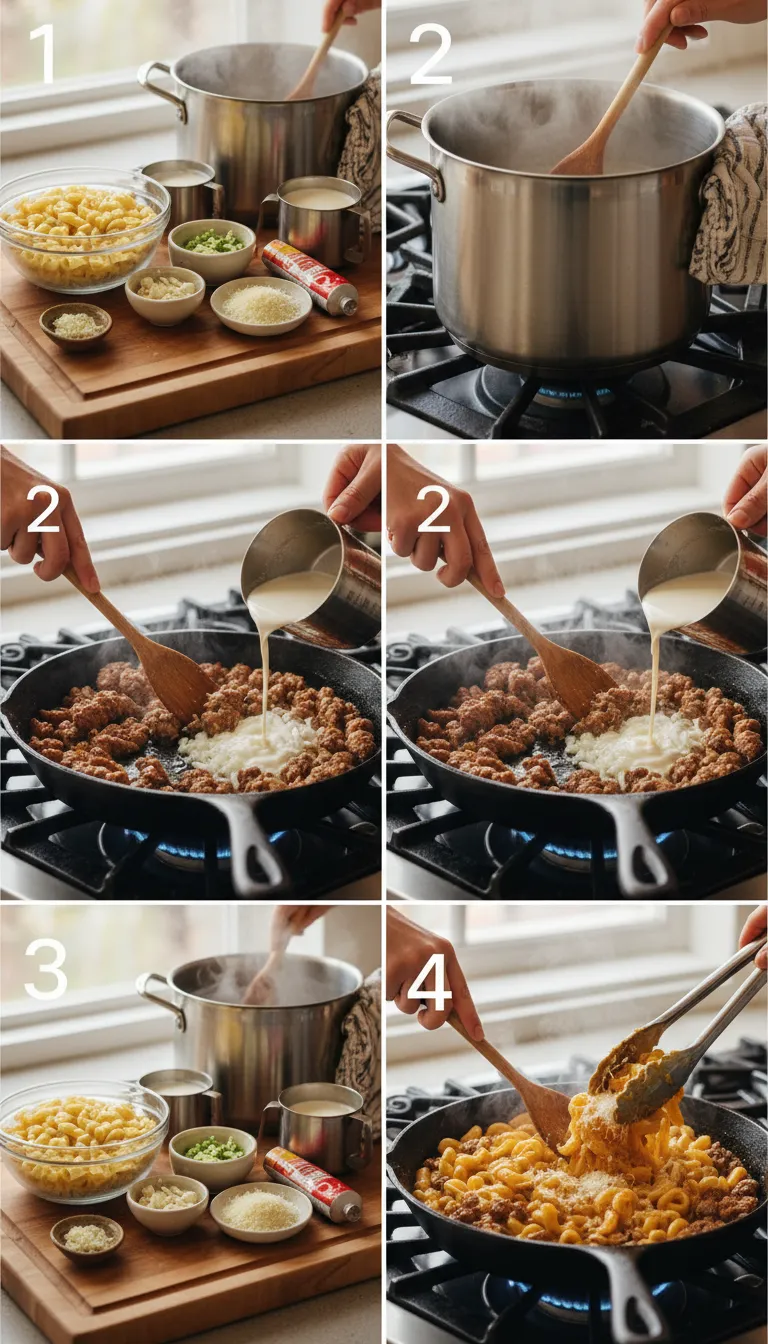 Creamy Marry Me Ditalini Sausage Pasta Step-by-Step