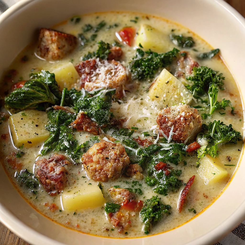 Creamy Sausage & Kale Soup