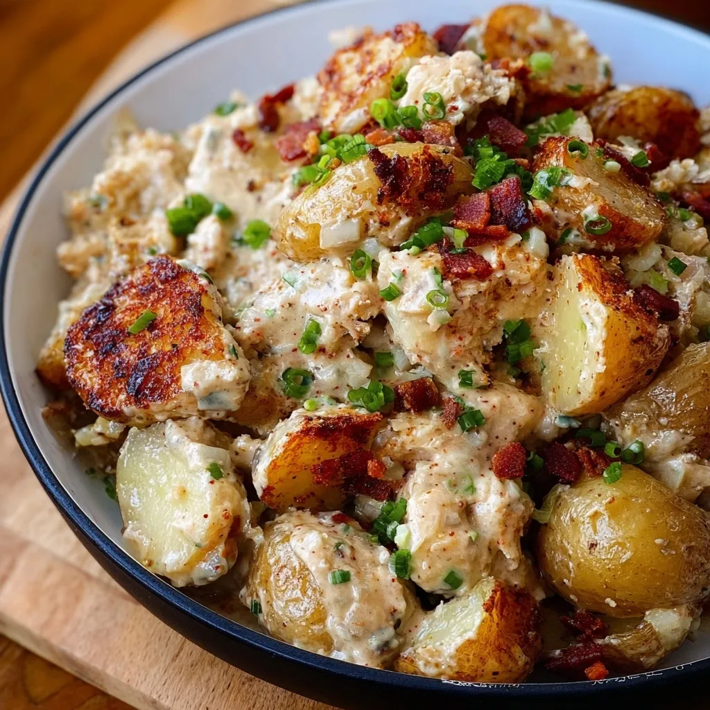 Crispy Smashed Potato Salad