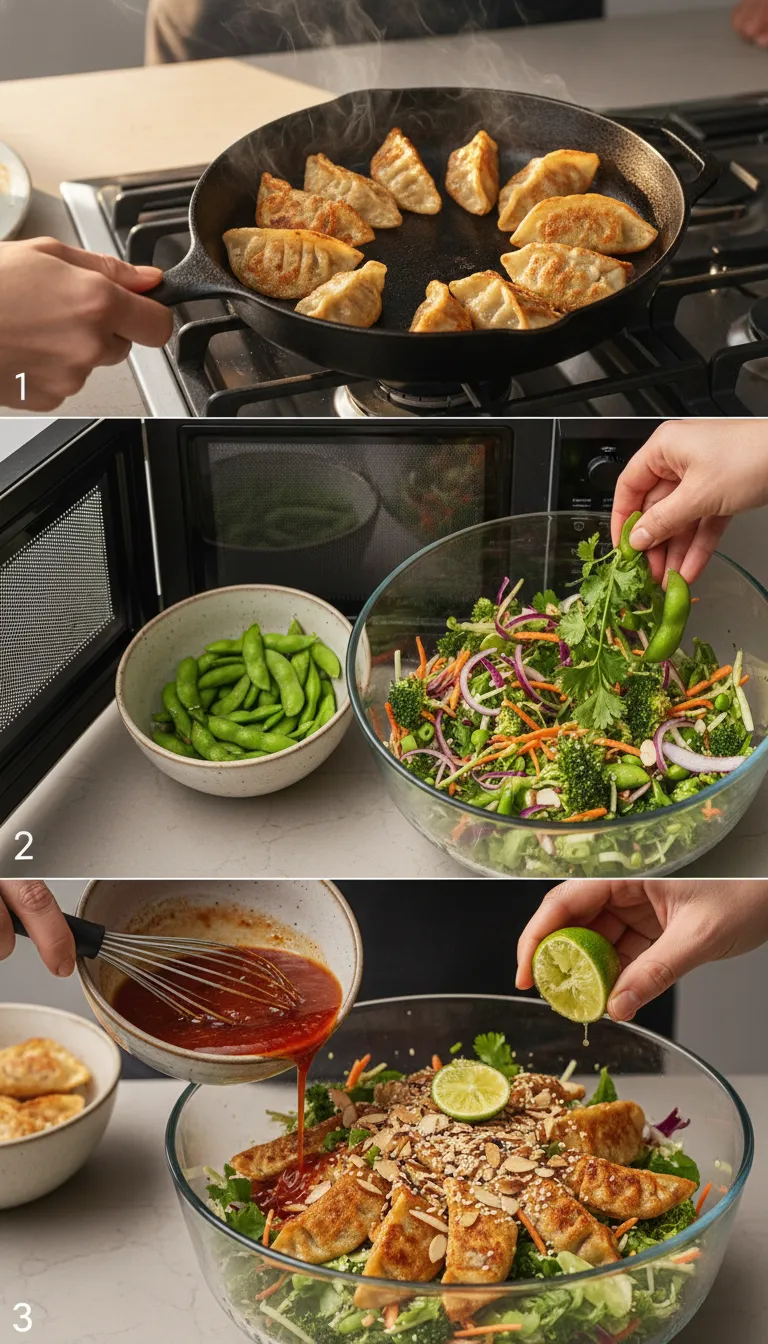 Dumpling Salad Step-by-Step