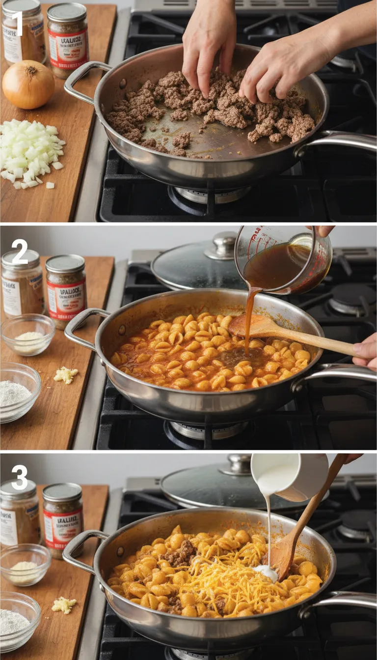 Homemade Hamburger Helper Step-by-Step