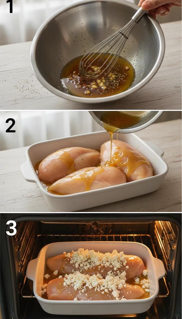 Hot Honey Feta Chicken Dish Step-by-Step