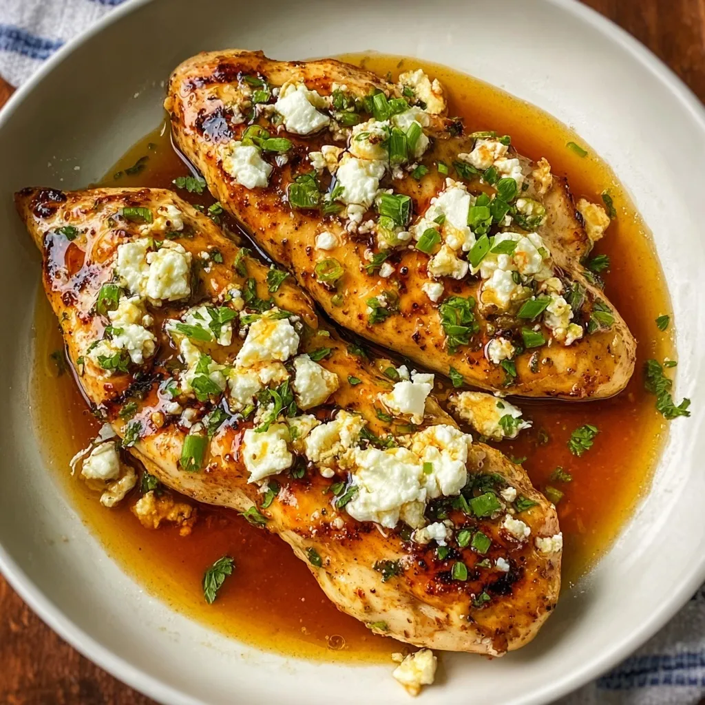 Hot Honey Feta Chicken Dish