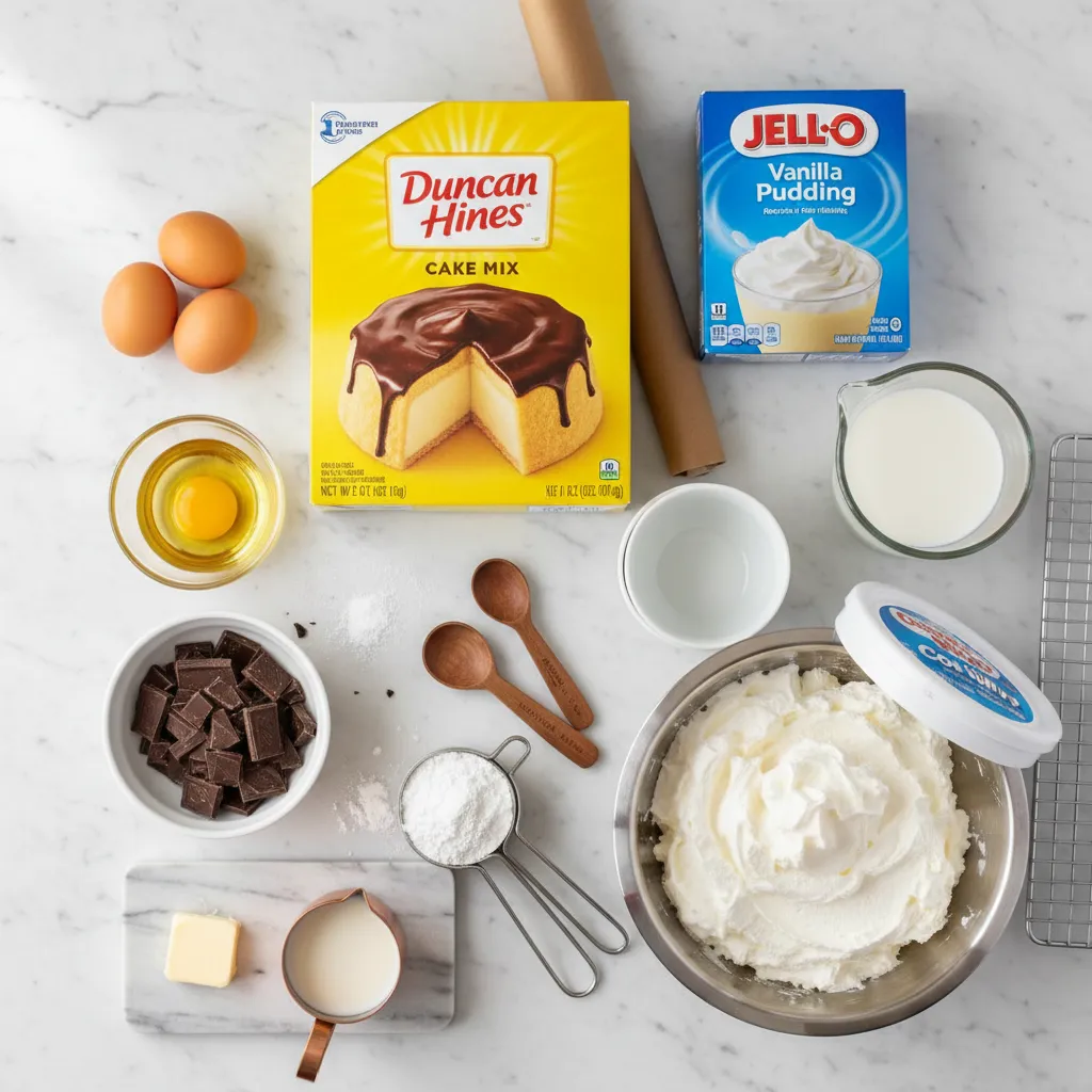 Boston Cream Pie Ingredients