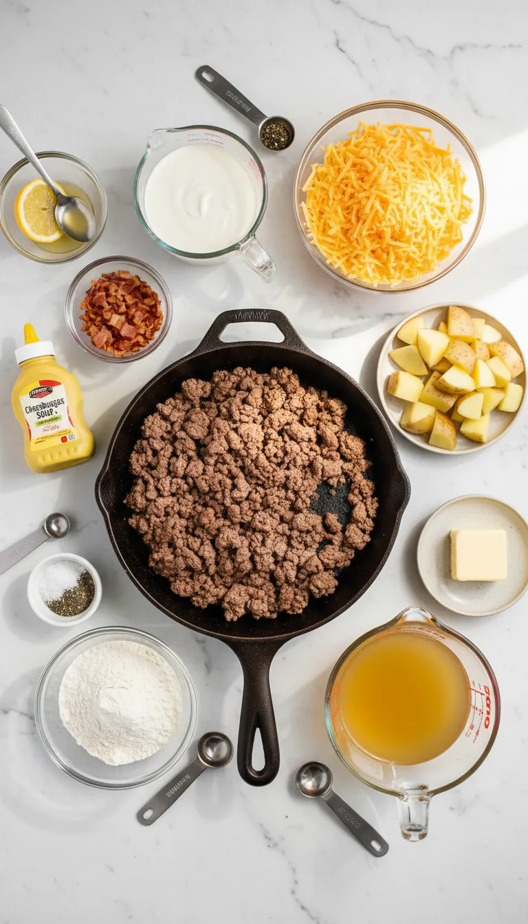 Cheeseburger Soup Ingredients