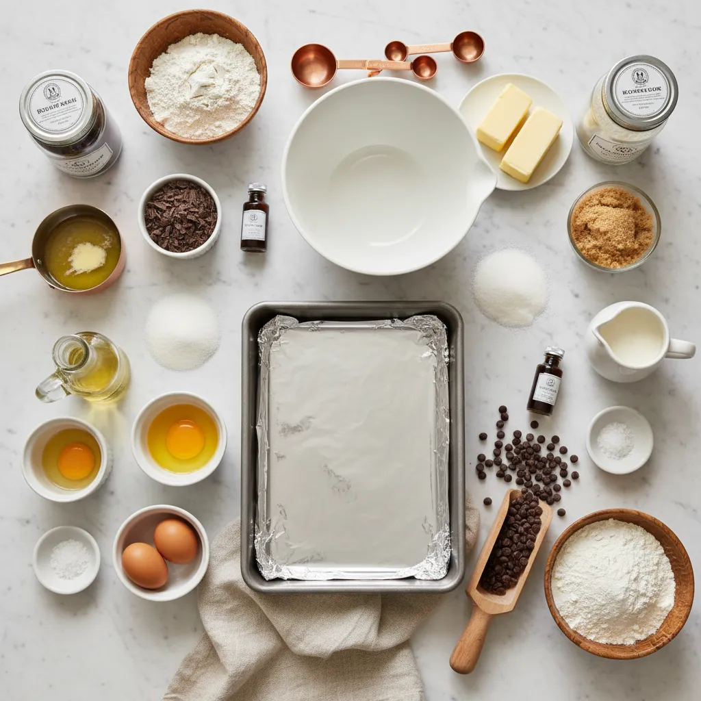 Chocolate Chip Cookie Dough Brownies Ingredients