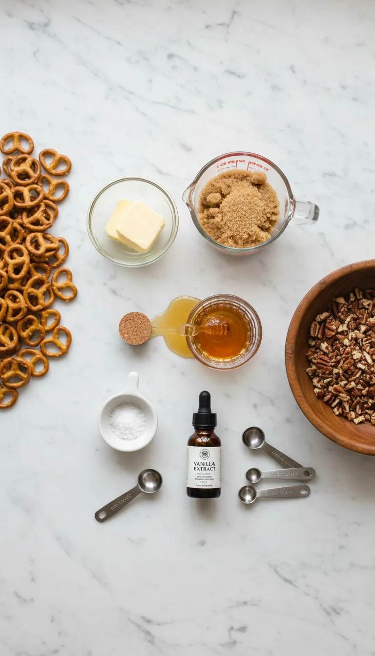 Butter Toffee Pretzels Ingredients