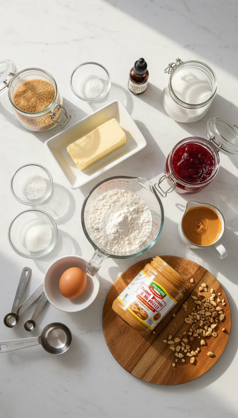 Peanut Butter and Jelly Cookies Ingredients