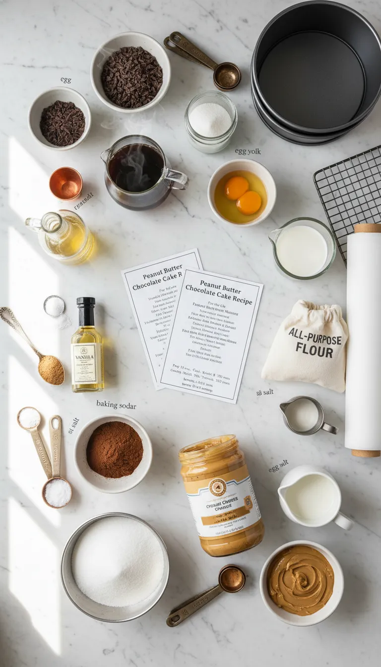 Peanut Butter Chocolate Cake Recipe Ingredients