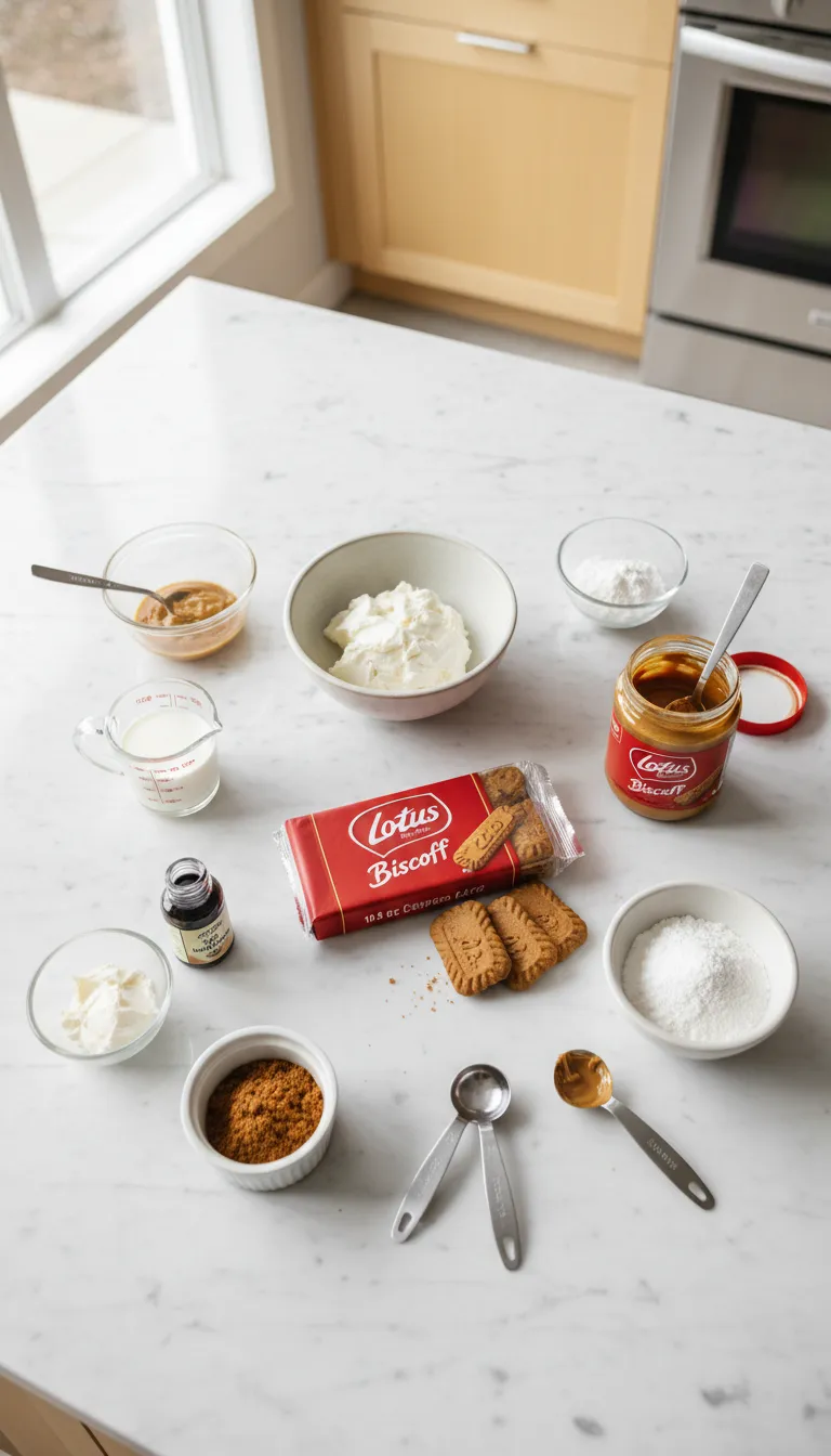 Lotus Biscoff Layered Cake Recipe Ingredients