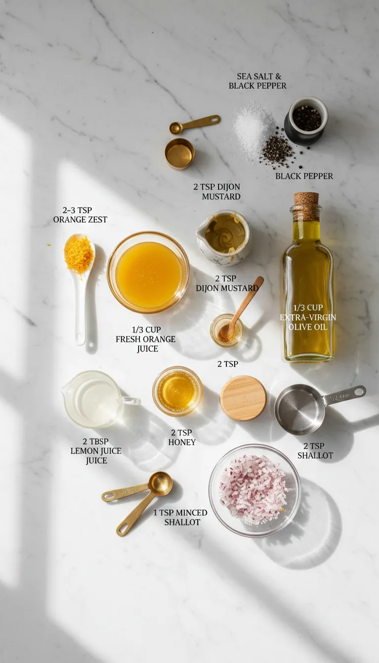 Orange Vinaigrette Ingredients