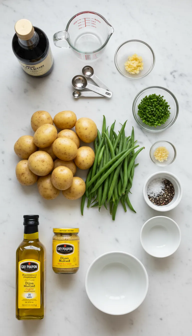 Quick Green Bean Potato Salad Ingredients