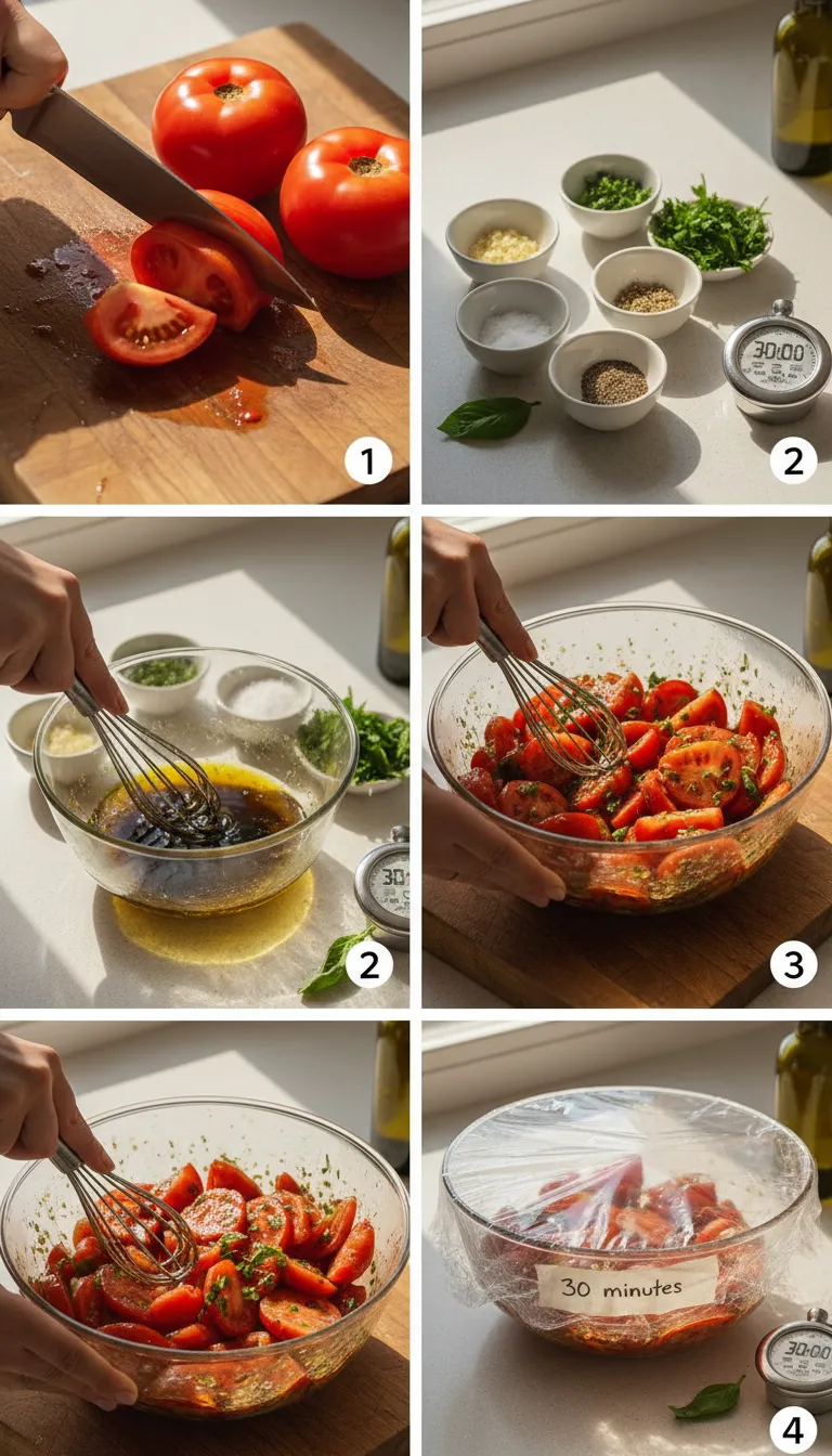 Marinated Tomatoes Step-by-Step Recipe