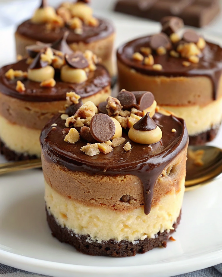 Reese's Peanut Butter Chocolate Mini Cheesecakes