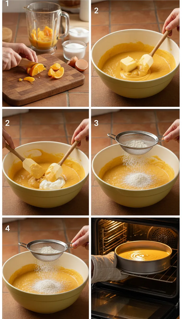 Sicilian Whole Orange Cake Step-by-Step