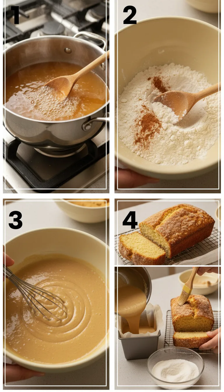 Sourdough Apple Cider Donut Quick Bread Recipe Step-by-Step