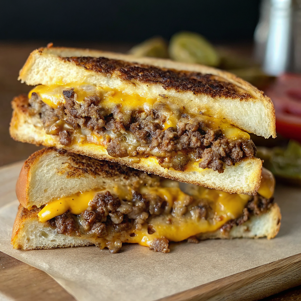 Ultimate Cheesy Ground Beef Melt