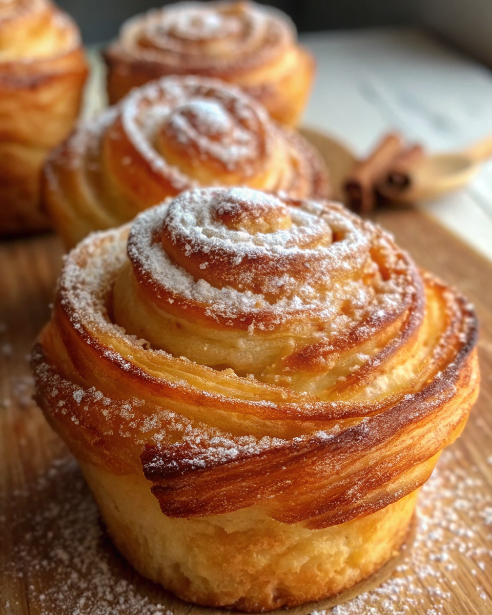 Valentine Delicious Cruffins with Cinnamon