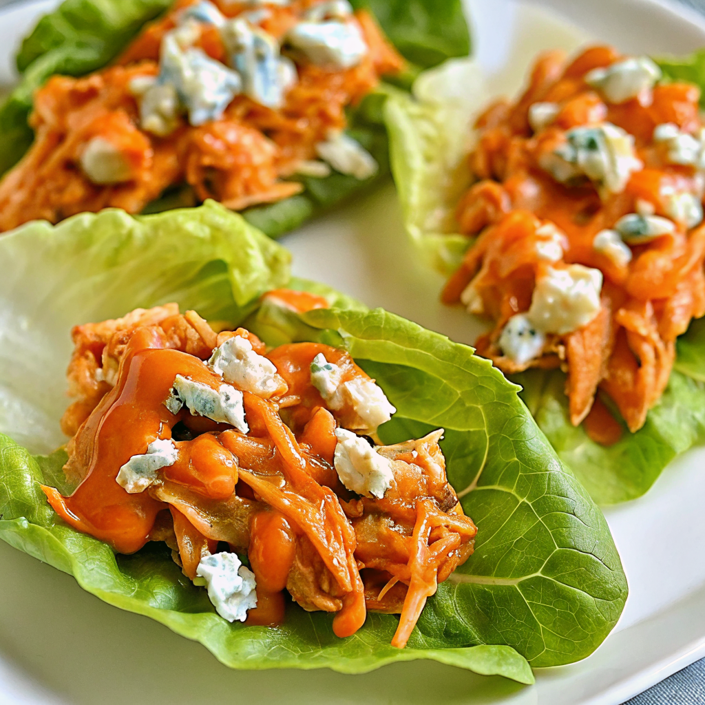 Buffalo Chicken Lettuce Wraps