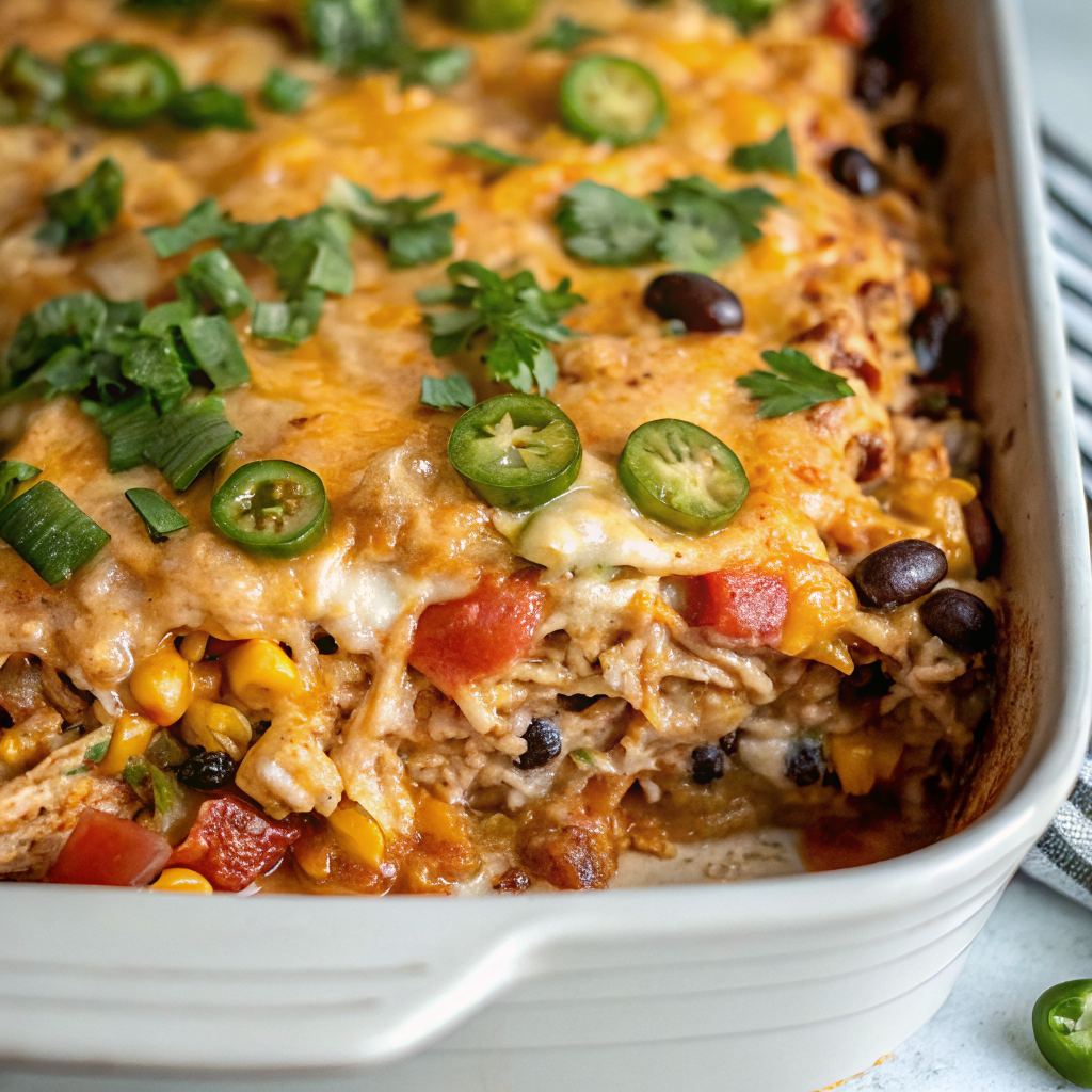 Chicken Burrito Casserole