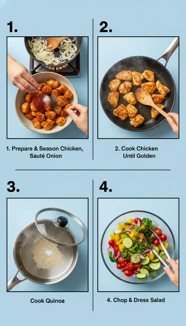 Chicken Shawarma Bowl Step-by-Step