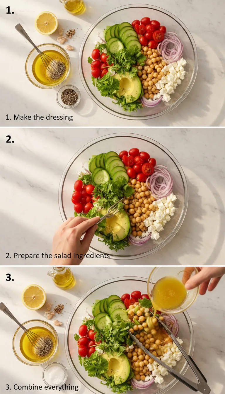 Chickpea Salad Step-by-Step