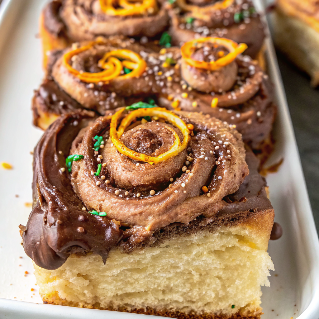 Chocolate Orange Cinnamon Rolls